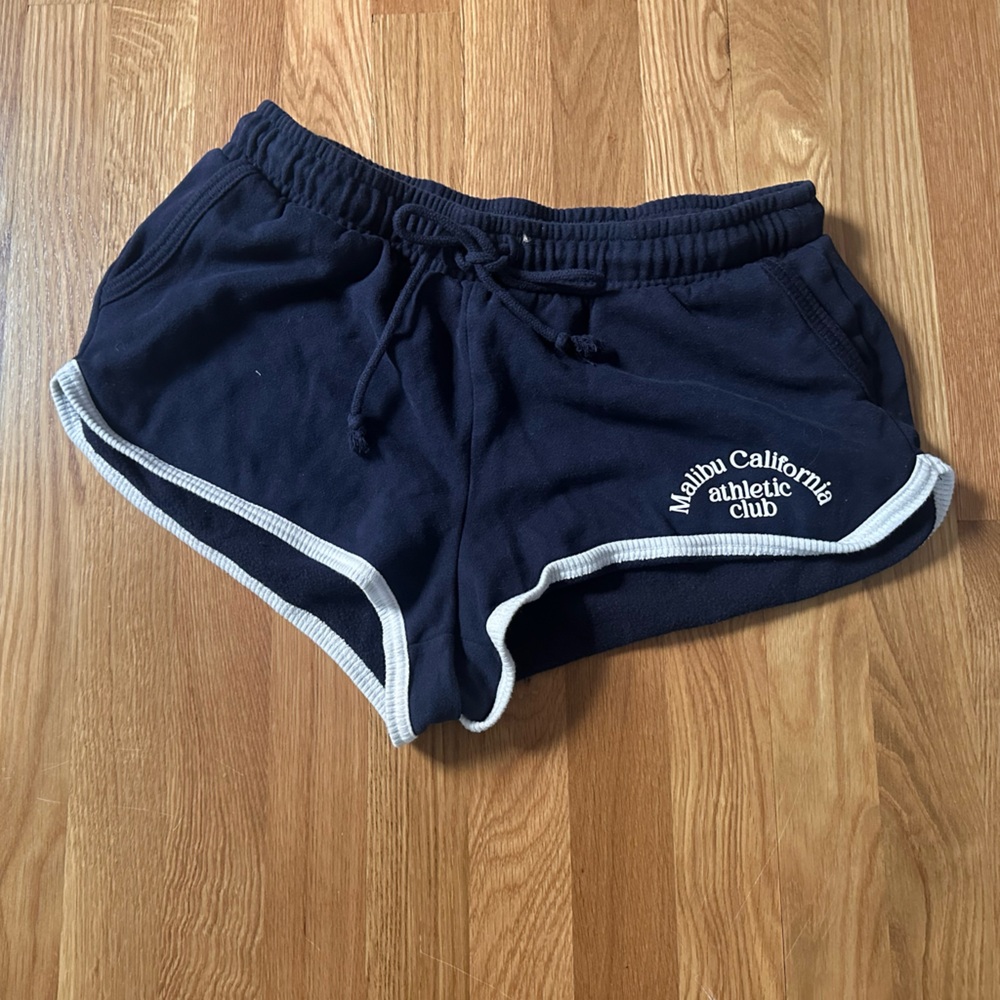 Aeropostale Navy Blue Athletic Shorts with White Trim